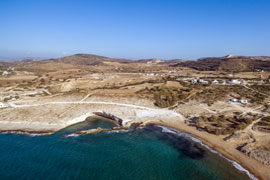 location of galini hotel in Milos